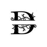 Hellove Dekoratif Ahşap Harf Monogram Harf 1 Adet Dekoratif Duvar Süsü D Harfi Büyük