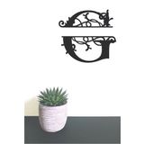 Hellove Dekoratif Ahşap Harf Monogram Harf 1 Adet Dekoratif Duvar Süsü G Harfi Büyük