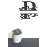 Hellove Dekoratif Ahşap Harf Monogram Harf 1 Adet Dekoratif Duvar Süsü P Harfi Büyük