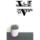 Hellove Dekoratif Ahşap Harf Monogram Harf 1 Adet Dekoratif Duvar Süsü V Harfi Büyük