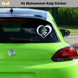 Hellove Hz Muhammet Kalp Oto Sticker 15 CM
