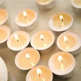 Hellove Kokusuz Küçük Renkli Mum 16 Lı Tealight Mum Dekoratif Mum - Kırmızı - 16 Adet