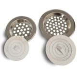 Hellove Lavabo Süzgeci Mutfak Banyo Lavabo Evye Süzgeç Seti Tıkanıklık Önleyici Tıpa