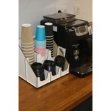 Hellove Organizer Bardaklık Karton Bardak İçin Düzenleyici 6 Bölmeli Karton Bardak Standı