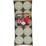 Hellove Tealight Mum 10'lu Özel Günler Için Mum Yuvarlak Mum - Beyaz - 10 Adet