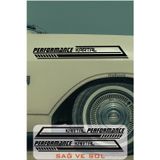 Hellove Tofaş Kartal Yan Şerit Performance Oto Araba Sticker Sağ ve Sol Siyah 55 * 16 Cm