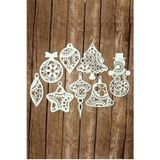Hellove Yılbaşı Ağacı Süsü 8 li Yılbaşı Süsü Noel Süsü Christmas Ornament