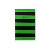 Helloween Çizgili Yeşil Notebook Defter Elas Paper