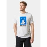 Helly Hansen 34419-001 Hp Race Graphic Beyaz Erkek T-shirt