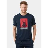 Helly Hansen 34419-597 Hp Race Graphic Lacivert Erkek T-shirt
