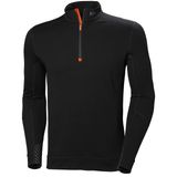 Helly-Hansen 75107 Erkek LIFA Merinos Yarım Fermuarlı Gömlek, Siyah, XL