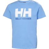 Helly Hansen Açık Mavi Erkek Çocuk Bisiklet Yaka Kısa Kollu T-Shirt Brıght Blue Jr Hh Logo T-Shırt - 8 Yaş
