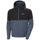Helly-Hansen Blaze Softshell Kapüşonlu Erkek Sweatshirt - Suya Dayanıklı, Nefes Alabilir ve Rüzgar Geçirmez Ayarlanabilir Kapüşonlu, 860 Alp Fros, M