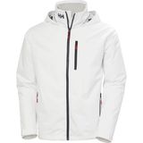 Helly Hansen Crew Hooded Mıdlayer Mont 2 Erkek 2XL Beyaz Renkli Su Geçirmez Orta Katman Ceket - 001-Beyaz