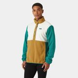 Helly Hansen Daybreaker Snap Polar HHA.49531 Erkek Yeşil - Beyaz Polar (Baştan Geçme) - XL