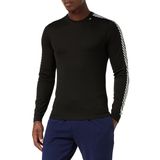 Helly Hansen Erkek Fonksiyonel Tişört Dry Stripe Crew, Siyah (Siyah), S