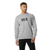 Helly Hansen Erkek HH Logo Crew kazak, gri-melanj, S