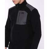 Helly Hansen Erkek Outdoor Kullanımı İçin Nefes Alabilen Kumaşlı Yarım Fermuar Polar Siyah
