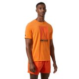 Helly Hansen Erkek T-Shirt Beden, Turuncu, L, Race Graphic