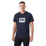 Helly Hansen HH Box 2.0 Erkek Lacivert Yuvarlak Yaka Tişört, S