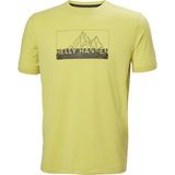 Helly Hansen Hh Skog Recycled Graphic T-Shirt Erkek T-Shirtler 63082_455 - XL - Sarı