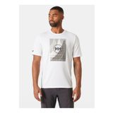 Helly Hansen HHA.34419_HELLY HANSEN HP RACE GRAP Beyaz Bisiklet Yaka Normal Düz Erkek T-Shirt
