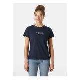 Helly Hansen HHA.54591_HELLY HANSEN W CORE T-SHI Lacivert Bisiklet Yaka Normal Düz Kadın T-Shirt