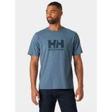 Helly Hansen HHA.54596_HELLY HANSEN HH LOGO T-SH Açık Lacivert Bisiklet Yaka Normal Düz Erkek T-Shirt