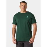 Helly Hansen HHA.54601_HELLY Hansen Shorelıne T- Yeşil Bisiklet Yaka Normal Düz Erkek T-Shirt - XL