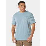 Helly Hansen HHA.63082_HELLY Hansen Skog Recycle Açık Mavi Bisiklet Yaka Normal Düz Erkek T-Shirt - XL