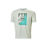 Helly Hansen HP Race Graphic Erkek Spor T-Shirt, M, HHA.34419.HHA.403, Yeşil Açık