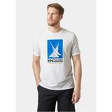Helly Hansen Hp Race Graphıc T-Shırt Erkek Beyaz Tshirt HHA.34419-HHA.001