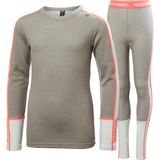 Helly Hansen Kız Çocuk Lifa Merino Termal İçlik Takımı Yumuşak Yün ile Konforlu - 14 Yaş - Gri