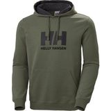 Helly Hansen Logo Hoodie HHA.33977 HHA.421 Erkek Sweat Shirt - Yeşil