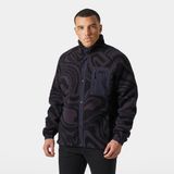 Helly Hansen Panorama Printed Pile Snap Erkek Polar Üst - Koyu Mor