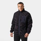 Helly Hansen Panorama Prınted Pıle Snap Mont Erkek Siyah Polar HHA.63349-HHA.660