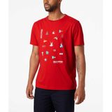Helly Hansen Shoreline 2.0 Erkek Kırmızı Kısa Kollu T-shirt
