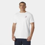 Helly Hansen Shorelıne T-Shırt 3.0 Erkek Beyaz Tshirt HHA.54601-HHA.001