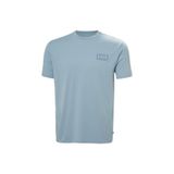 Helly Hansen SKOG RECYCLE Açık Mavi Bisiklet Yaka Normal Düz Erkek T-Shirt, S, 5003268099, Açık Mavi