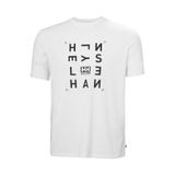 Helly Hansen Skog Recycled Graphic Erkek Beyaz Yuvarlak Yaka Tişört, S