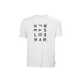 Helly Hansen Skog Recycled Graphic Erkek Beyaz Yuvarlak Yaka Tişört, XXL