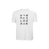 Helly Hansen Skog Recycled Graphic Erkek Beyaz Yuvarlak Yaka Tişört