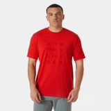 Helly Hansen Skog Recycled Graphic Erkek Kırmızı T-Shirt - 223-Kırmızı