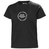 Helly Hansen W CORE GRAPHIC T-SHIRT 2.0 Kadın Polo Tişört, BLACK, L