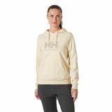 Helly Hansen W HH LOGO HOODIE 2.0 Kadın Kapüşonlu Sweatshirt Krem, S