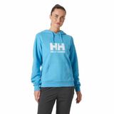 Helly Hansen W HH LOGO HOODIE 2.0 Kadın Kapüşonlu Sweatshirt Turkuaz, M
