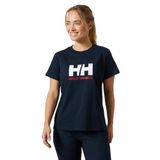 Helly-Hansen W HH LOGO Kadın T-shirt, Lacivert, L