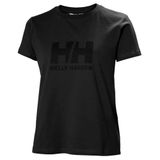 Helly Hansen W HH LOGO T-SHIRT 3.0 Kadın Polo Tişört, Siyah, M