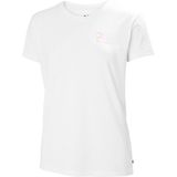 Helly Hansen W Skog Recycled Graphic Bisiklet Yaka Beyaz Erkek T-Shirt