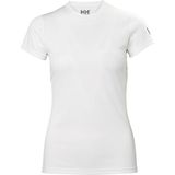 Helly Hansen W Tech Kadın T-Shirt Güneş Koruması Özellikli Polyester Kumaş Outdoor Kullanımı İçin - XS - Beyaz